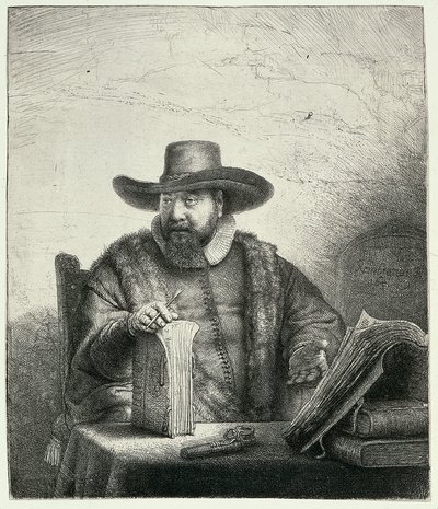 Porträt von Cornelis Claesz. Anslo von Rembrandt van Rijn